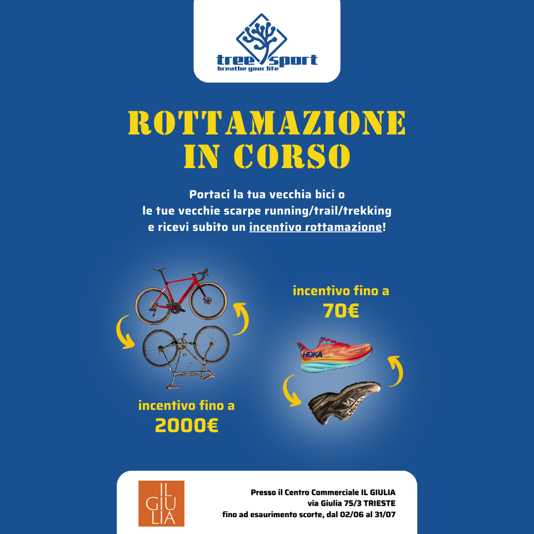 Al momento stai visualizzando Iniziativa Rottamazione Tree Sport: Incentivi per le Vecchie Bici e Scarpe